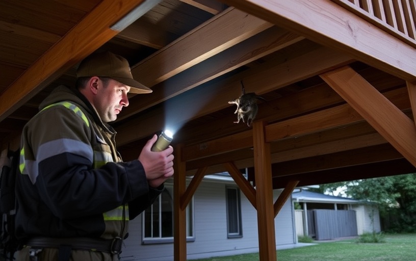 Under Deck Possum Removal in Ingliston